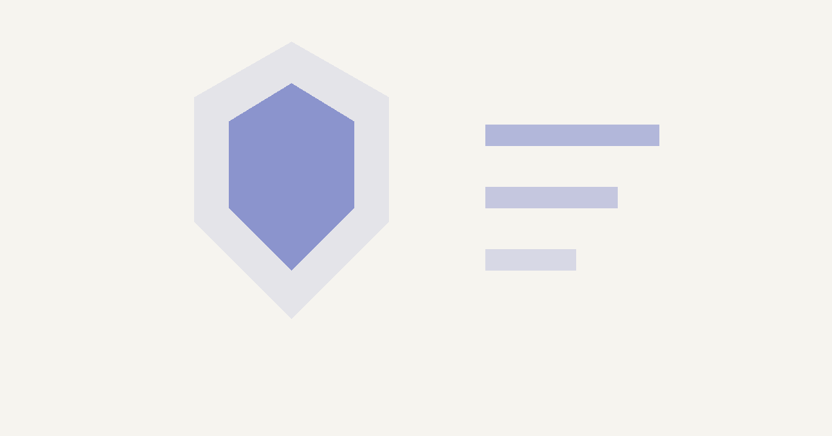 Abstract illustration in periwinkle representing tiered AI policy guidance