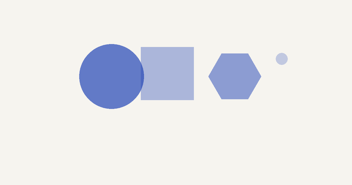 Abstract illustration in cobalt blue representing overlapping AI modalities