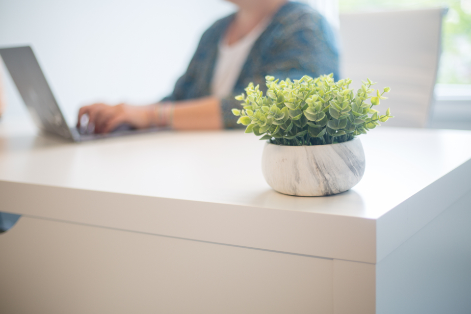 Modern minimal digital workspace representing AI-assisted work and learning